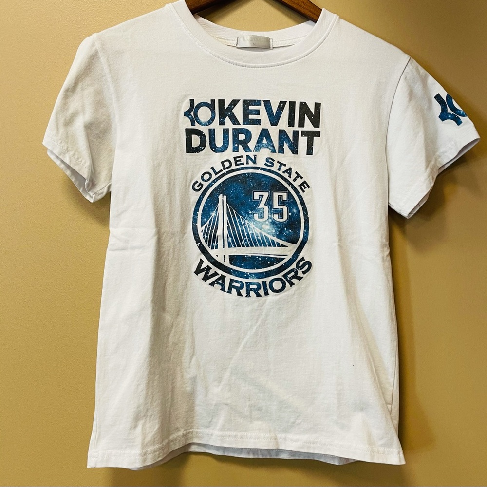 Kevin Durant youth M/L White shirt